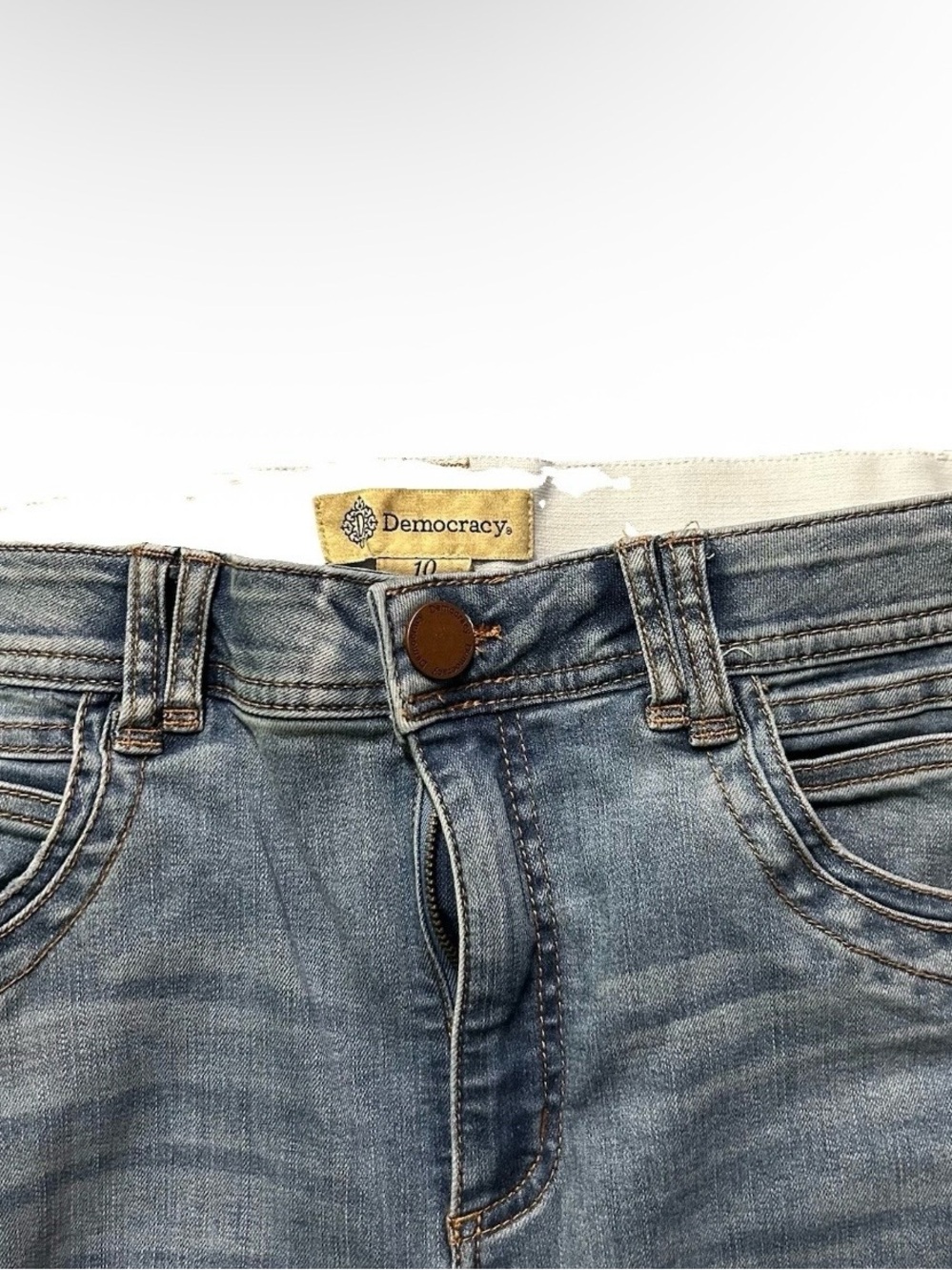 Women’s Democracy Blue Skinny Jeans Size 10 - Picture 3 of 5